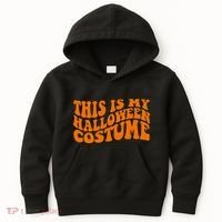 This Is My Halloween Costume Retro Kids Hoodie thumb 0
