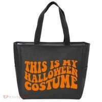 This Is My Halloween Costume Retro Tote Bag thumb 0