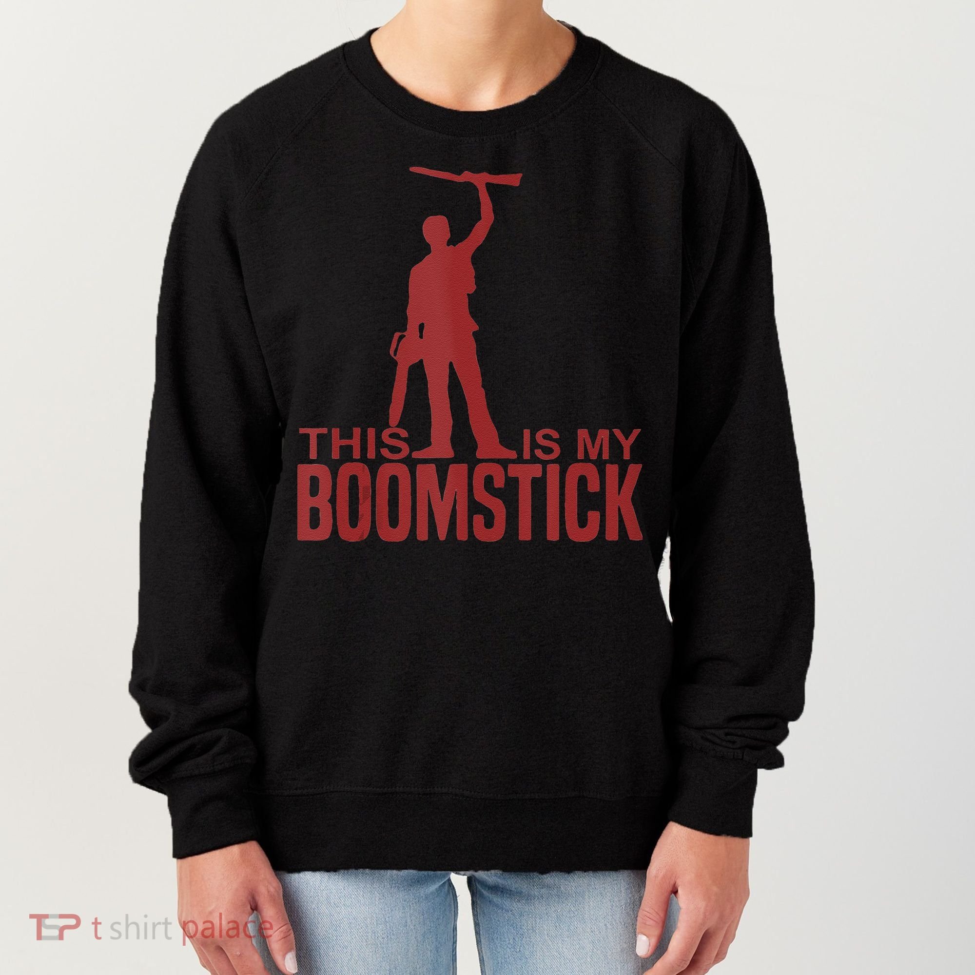 This Is My Boomstick Shotgun Chainsaw Dead Evil Halloween Gift Women's Sweatshirt