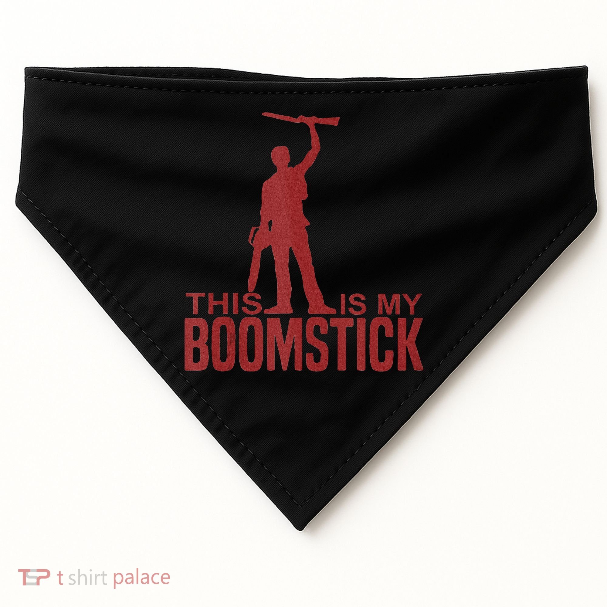 This Is My Boomstick Shotgun Chainsaw Dead Evil Halloween Gift USA-Made Doggie Bandana
