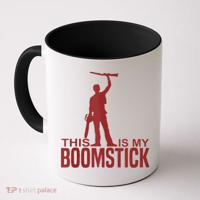 This Is My Boomstick Shotgun Chainsaw Dead Evil Halloween Gift Coffee Mug
