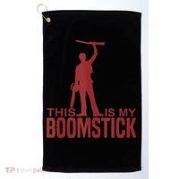 This Is My Boomstick Shotgun Chainsaw Dead Evil Halloween Gift Golf Towel thumb 0
