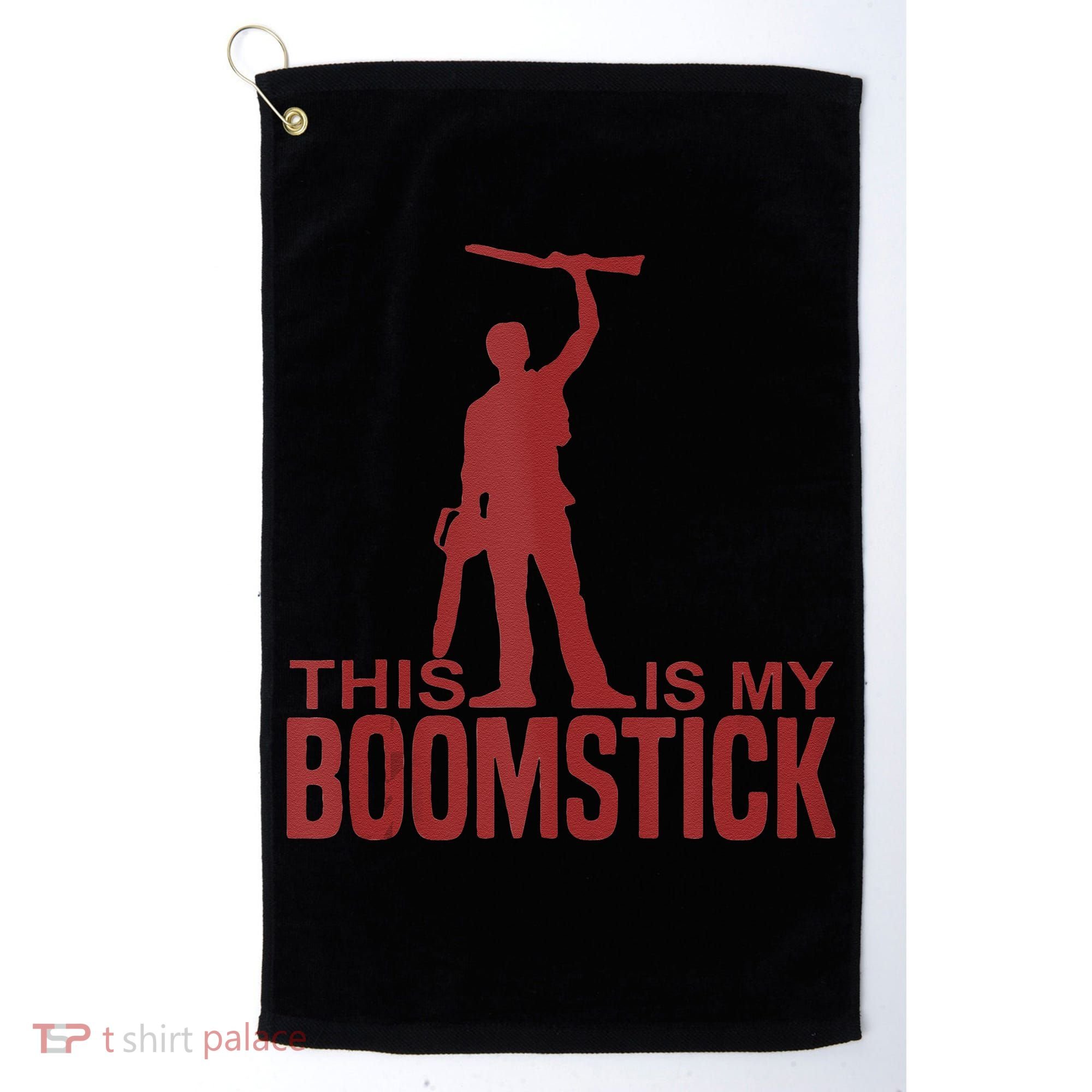 This Is My Boomstick Shotgun Chainsaw Dead Evil Halloween Gift Golf Towel