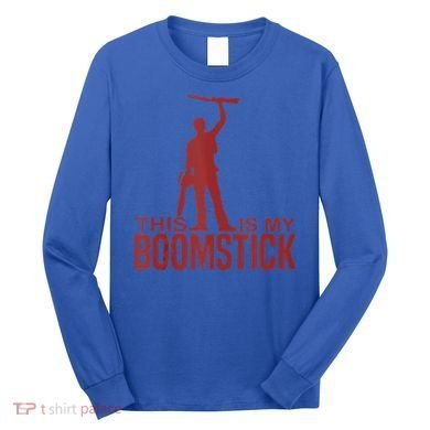 This Is My Boomstick Shotgun Chainsaw Dead Evil Halloween Gift Long Sleeve Shirt