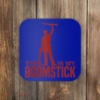 This Is My Boomstick Shotgun Chainsaw Dead Evil Halloween Gift Coaster thumb 0