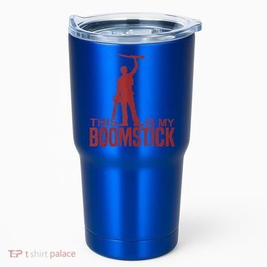 This Is My Boomstick Shotgun Chainsaw Dead Evil Halloween Gift Tumbler