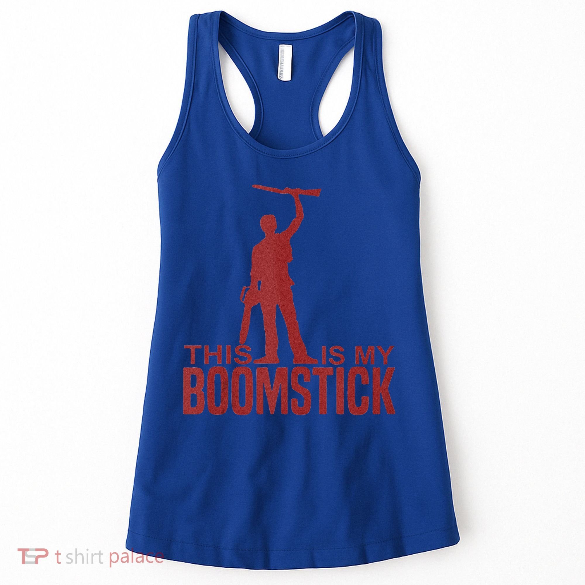 This Is My Boomstick Shotgun Chainsaw Dead Evil Halloween Gift Women's Tank Top