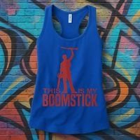 This Is My Boomstick Shotgun Chainsaw Dead Evil Halloween Gift Women's Tank Top thumb 3
