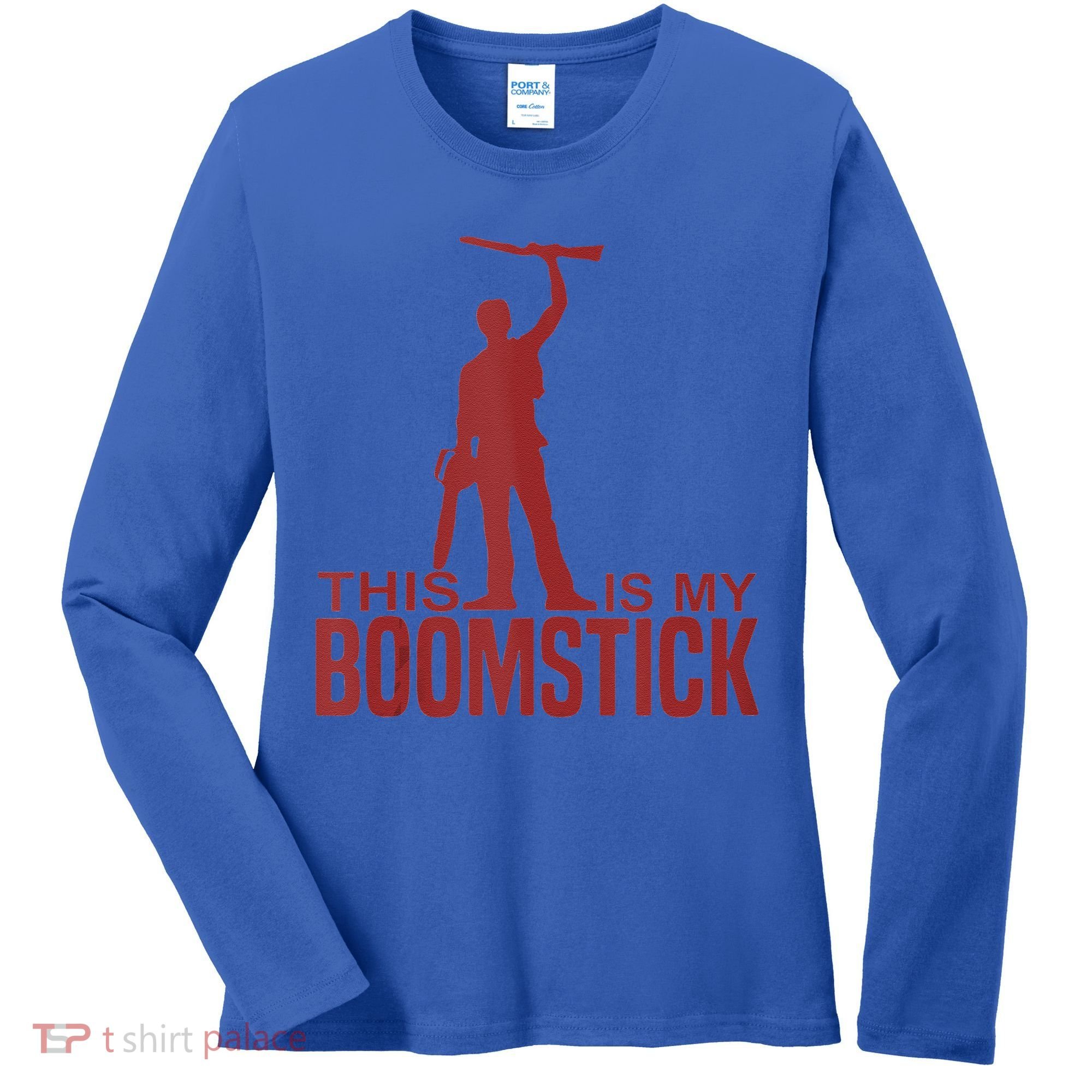 This Is My Boomstick Shotgun Chainsaw Dead Evil Halloween Gift Women's Long Sleeve Shirt