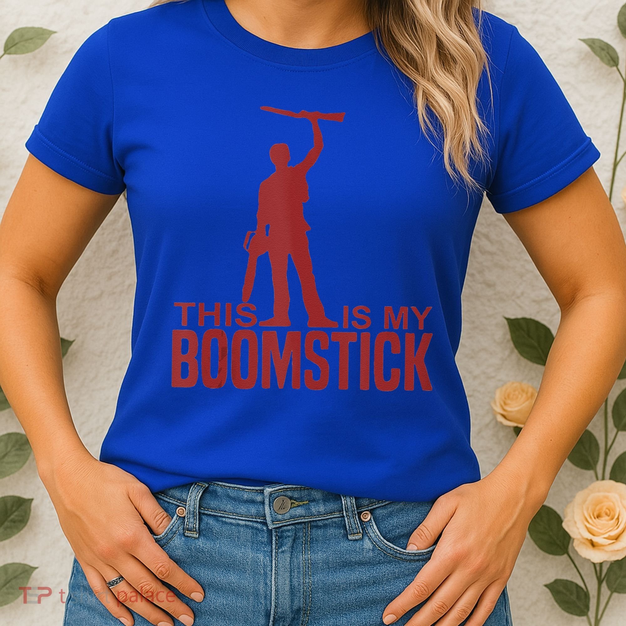 This Is My Boomstick Shotgun Chainsaw Dead Evil Halloween Gift Women's T-Shirt