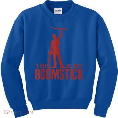 This Is My Boomstick Shotgun Chainsaw Dead Evil Halloween Gift Kids Sweatshirt