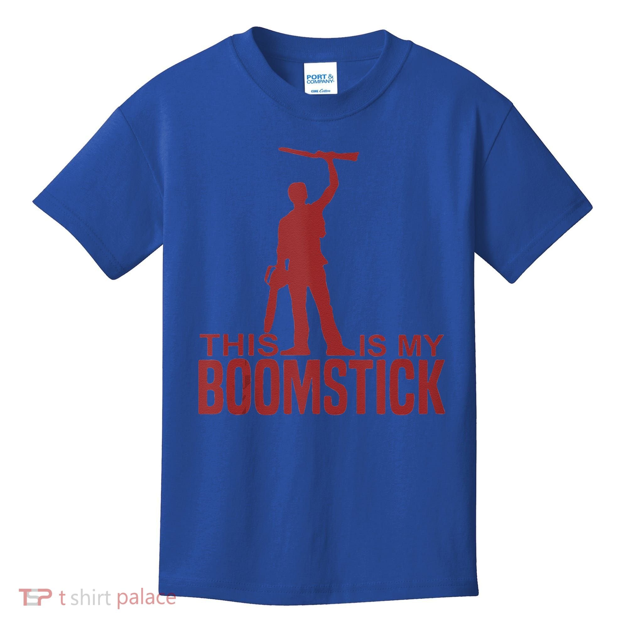 This Is My Boomstick Shotgun Chainsaw Dead Evil Halloween Gift Kids T-Shirt