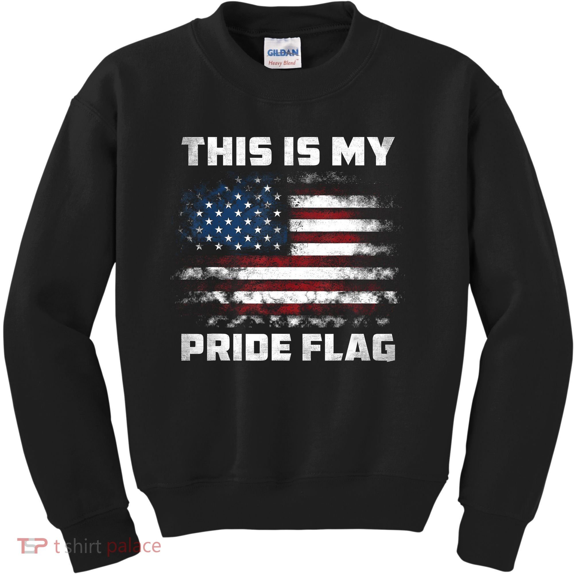 This Is My Pride Flag USA American 4th Of July Patriotic Kids Sweatshirt