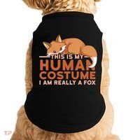 This Is My Human Costume IM Really A Fox Halloween Funny Doggie Tank thumb 0