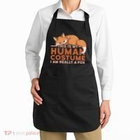 This Is My Human Costume IM Really A Fox Halloween Funny Apron thumb 2