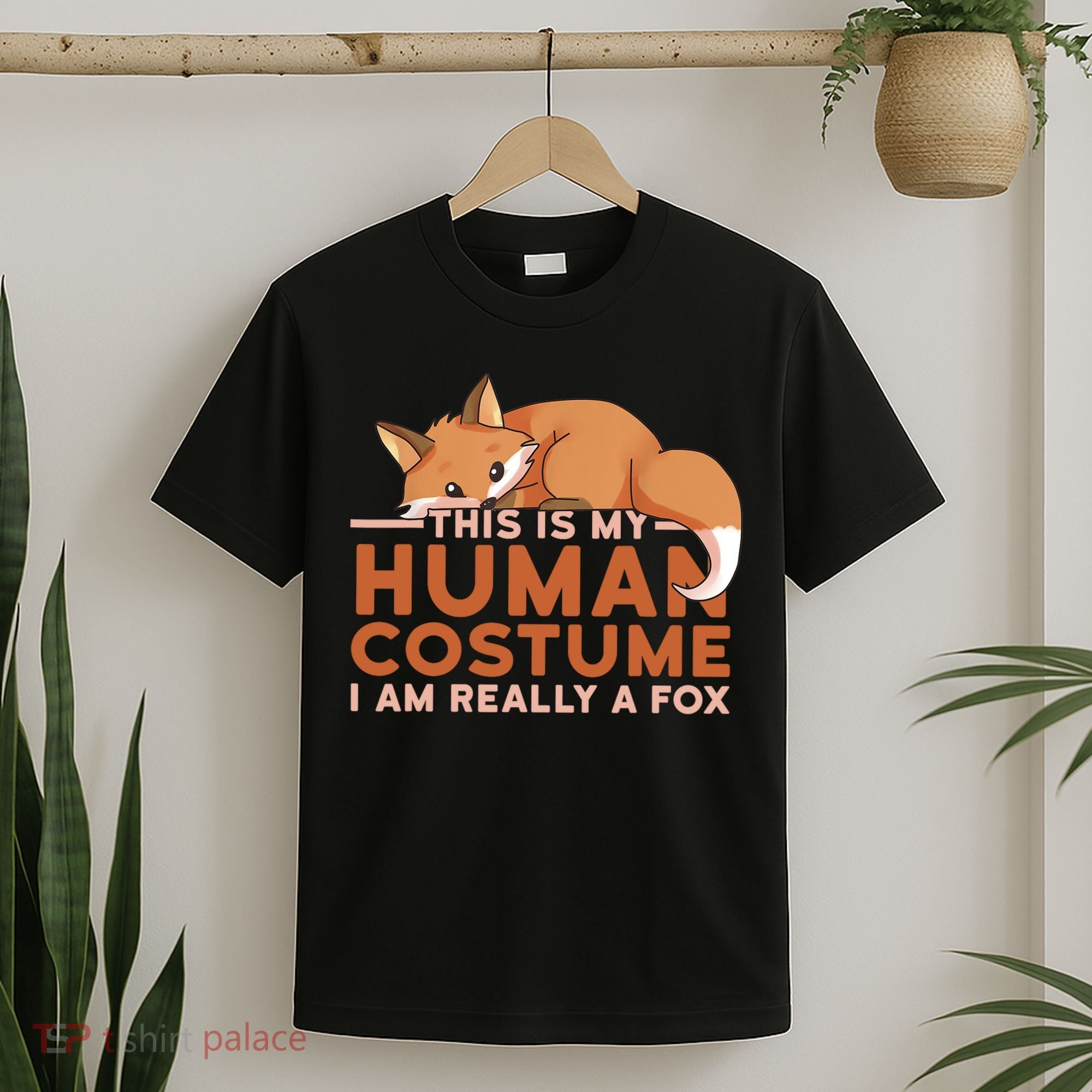 This Is My Human Costume IM Really A Fox Halloween Funny T-Shirt
