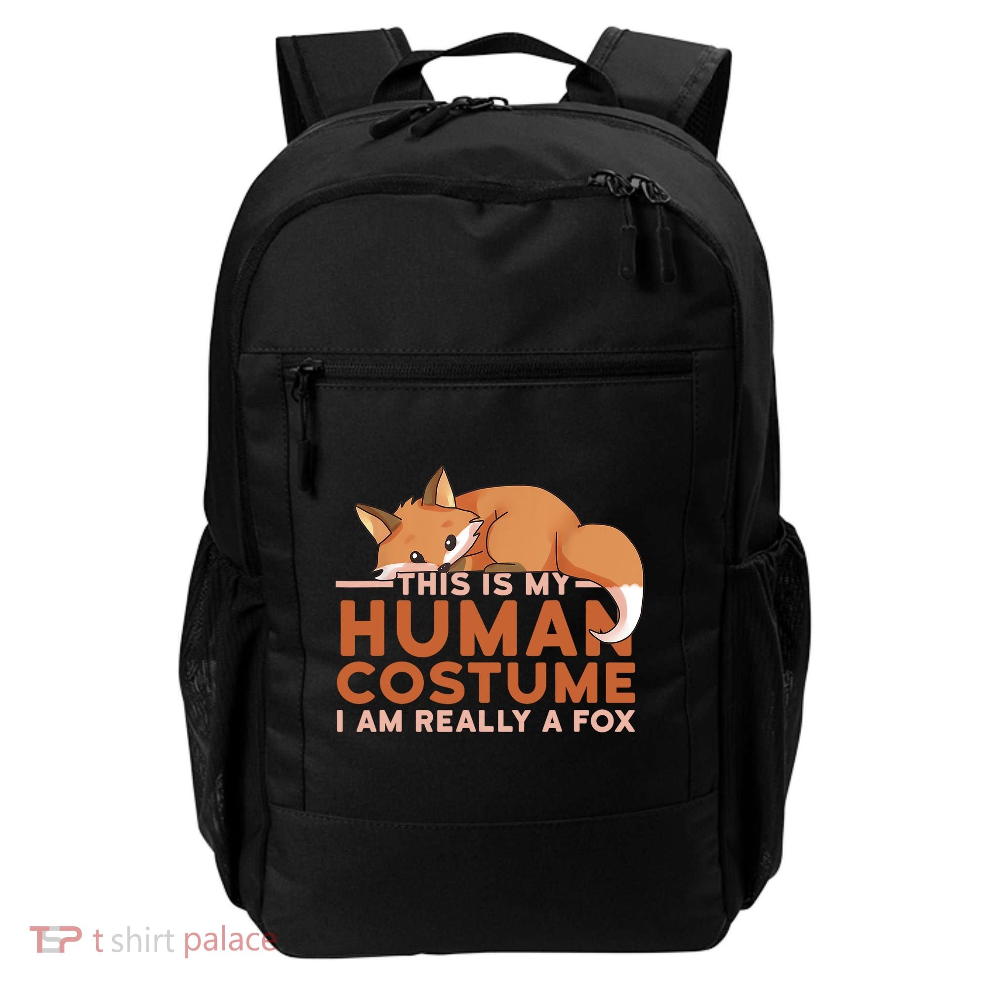 This Is My Human Costume IM Really A Fox Halloween Funny Backpack