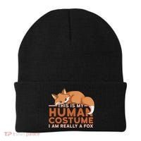 This Is My Human Costume IM Really A Fox Halloween Funny Beanie thumb 0
