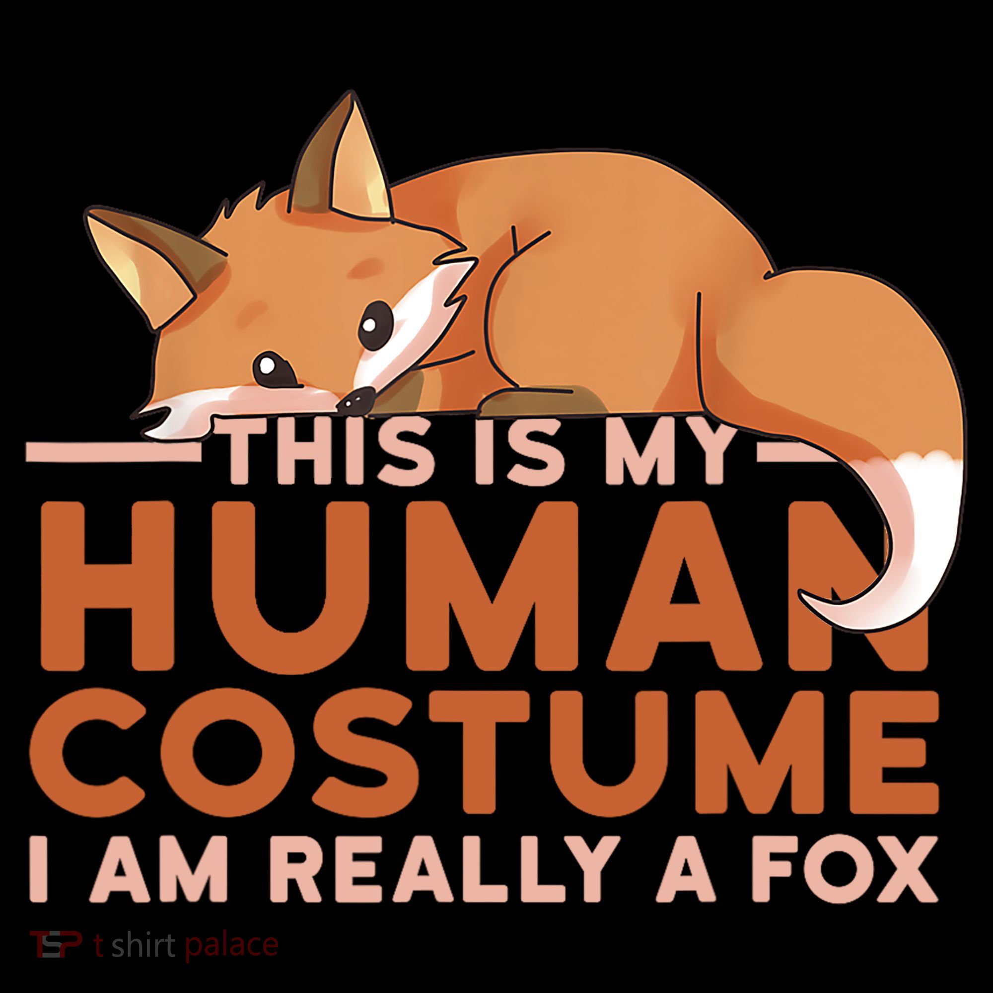 This Is My Human Costume IM Really A Fox Halloween Funny Women's Hoodie