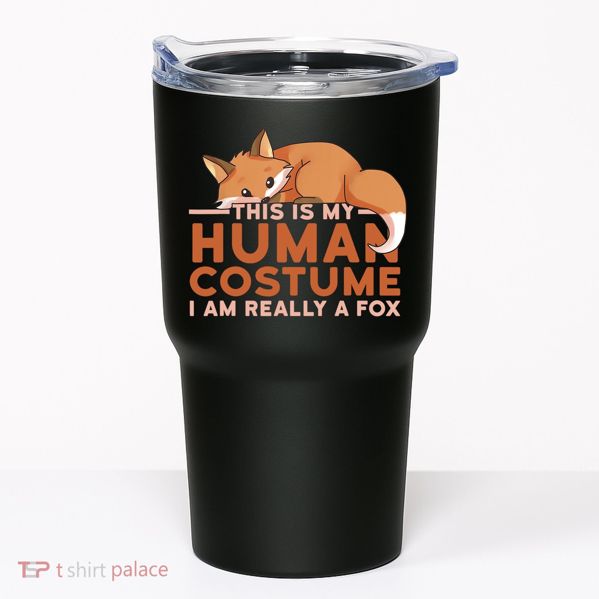 This Is My Human Costume IM Really A Fox Halloween Funny Tumbler