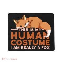 This Is My Human Costume IM Really A Fox Halloween Funny Mousepad thumb 0