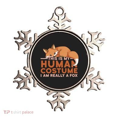 This Is My Human Costume IM Really A Fox Halloween Funny Ornament