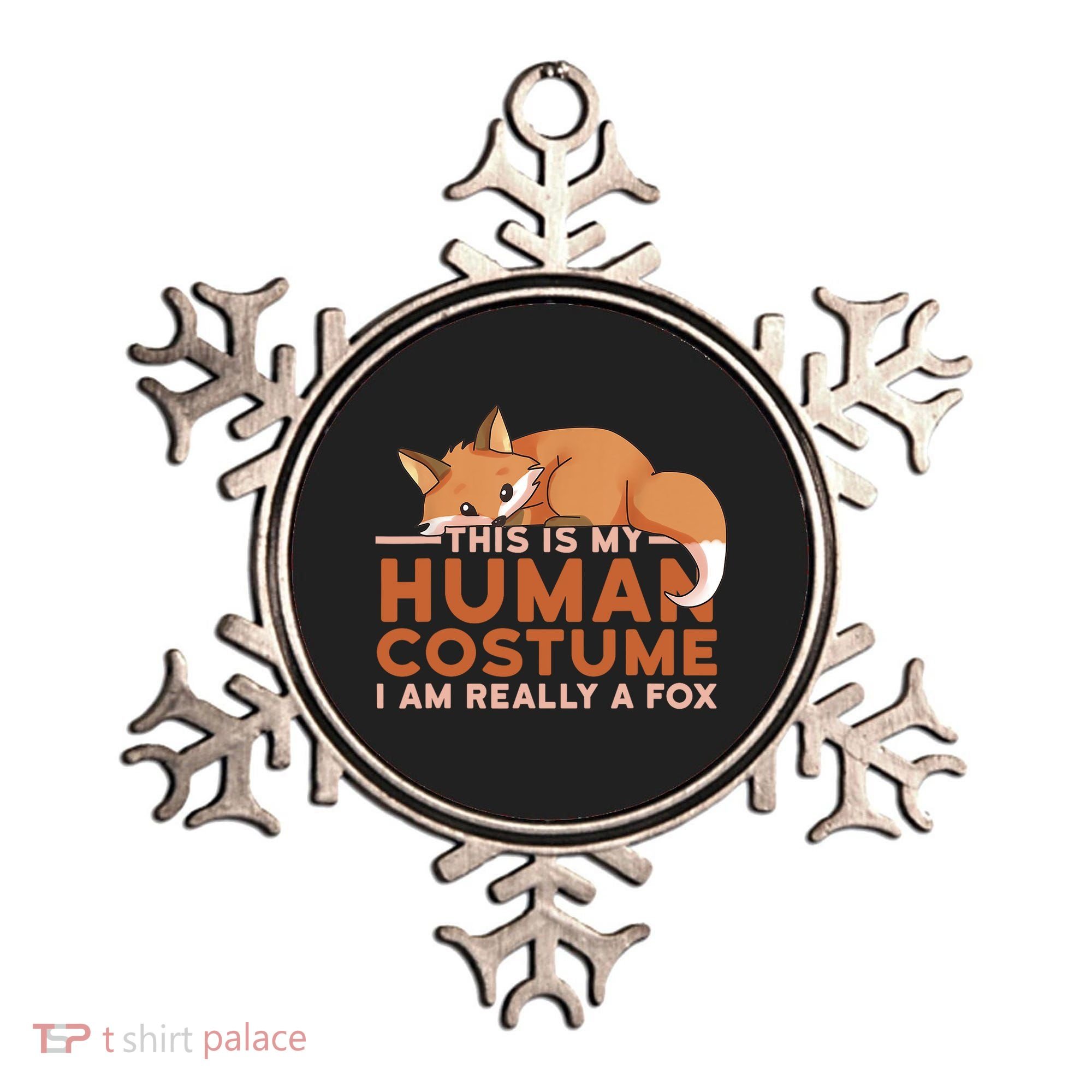 This Is My Human Costume IM Really A Fox Halloween Funny Ornament