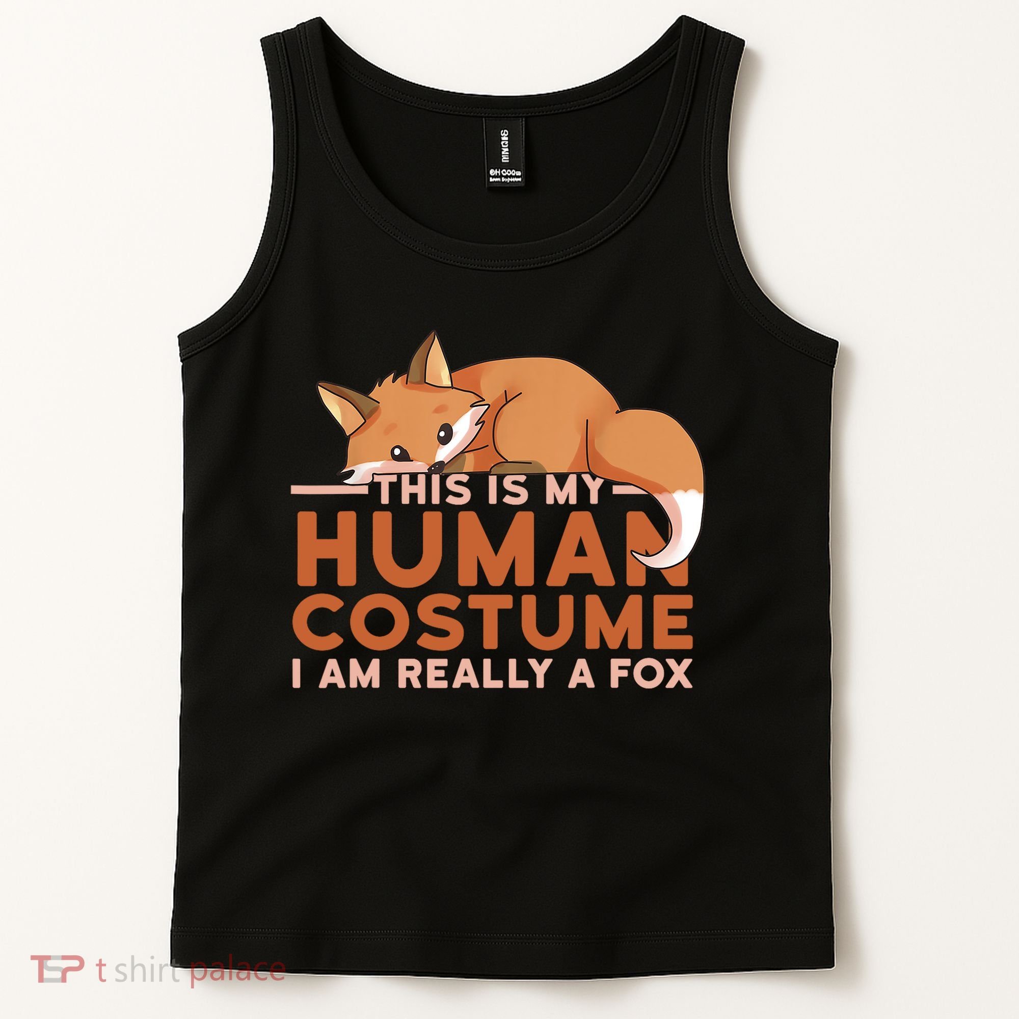 This Is My Human Costume IM Really A Fox Halloween Funny Tank Top