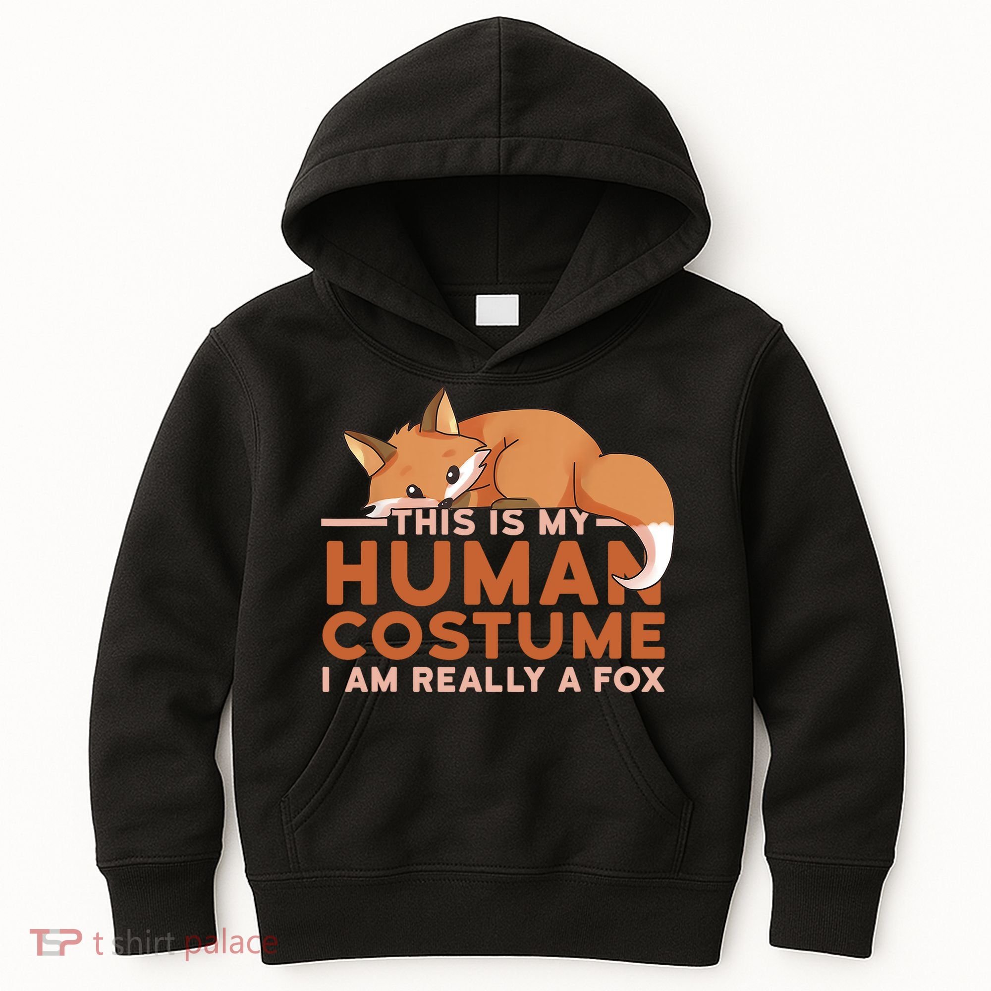 This Is My Human Costume IM Really A Fox Halloween Funny Kids Hoodie