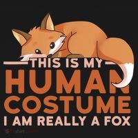 This Is My Human Costume IM Really A Fox Halloween Funny Tote Bag thumb 4