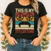 This Is My 70s Costume 70 Styles 70S Disco 1970s Outfit Women's T-Shirt thumb 2