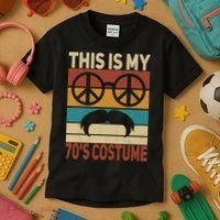 This Is My 70s Costume 70 Styles 70S Disco 1970s Outfit Kids T-Shirt thumb 3