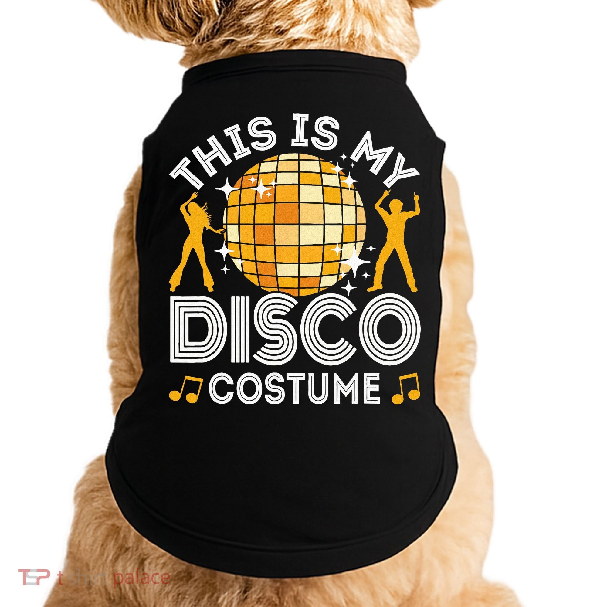 This Is My Disco Costume 70s 80s Party Outfit Halloween Doggie Tank