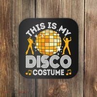 This Is My Disco Costume 70s 80s Party Outfit Halloween Coaster thumb 0