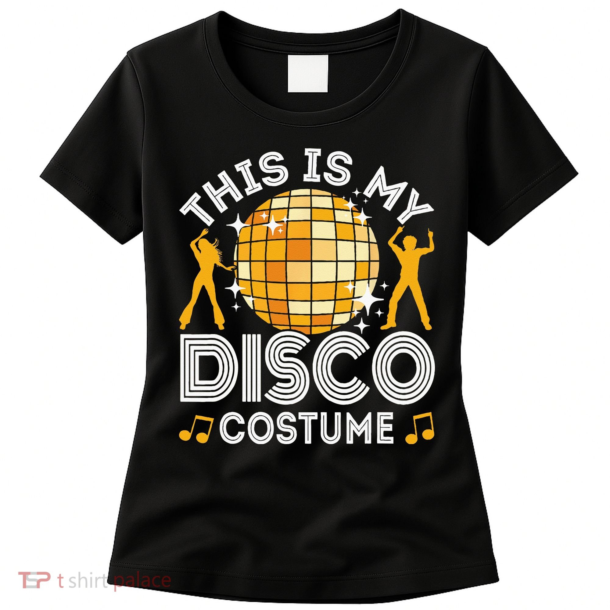 This Is My Disco Costume 70s 80s Party Outfit Halloween Women's T-Shirt