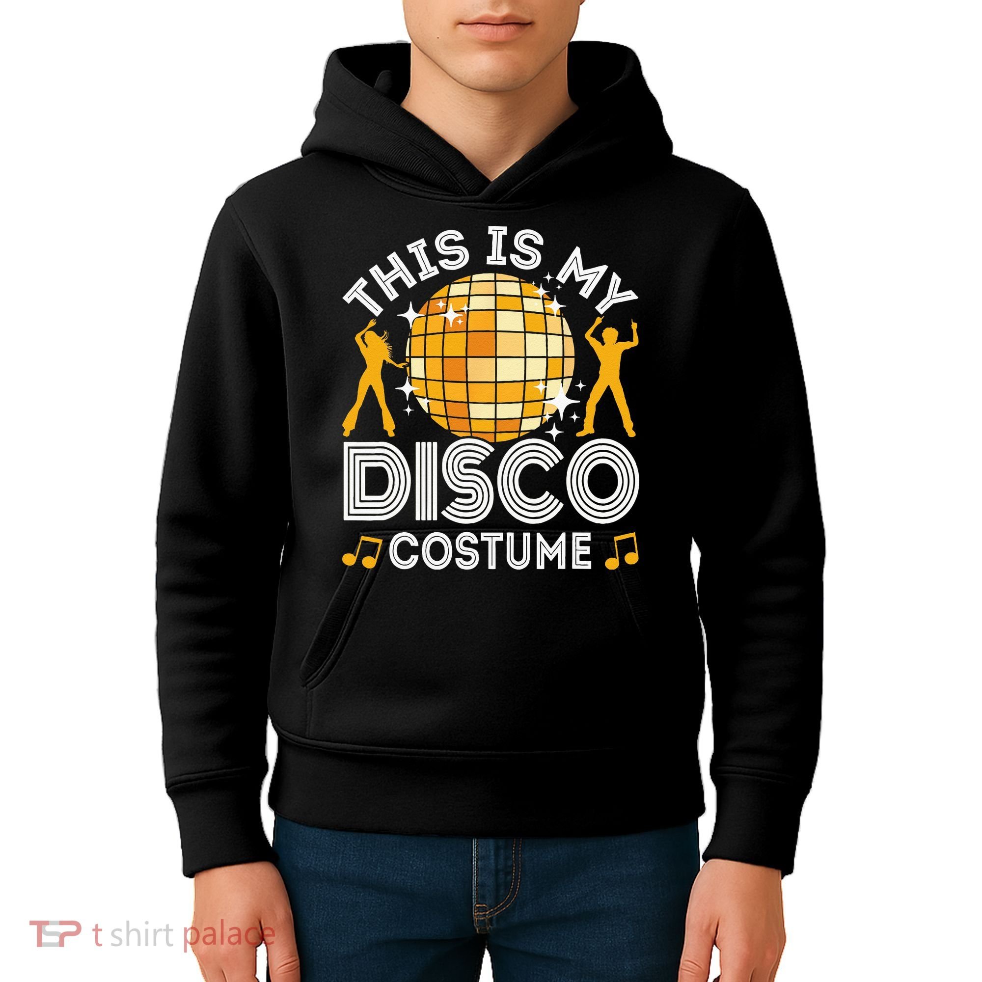 This Is My Disco Costume 70s 80s Party Outfit Halloween Kids Hoodie