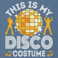This Is My Disco Costume 70s 80s Party Outfit Halloween Garment-Dyed Sweatshirt thumb 2