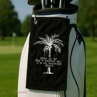 This Is My Don't Bother Me I'm On Vacation Golf Towel thumb 2
