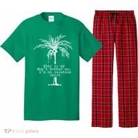 This Is My Don't Bother Me I'm On Vacation Pajama Set thumb 0