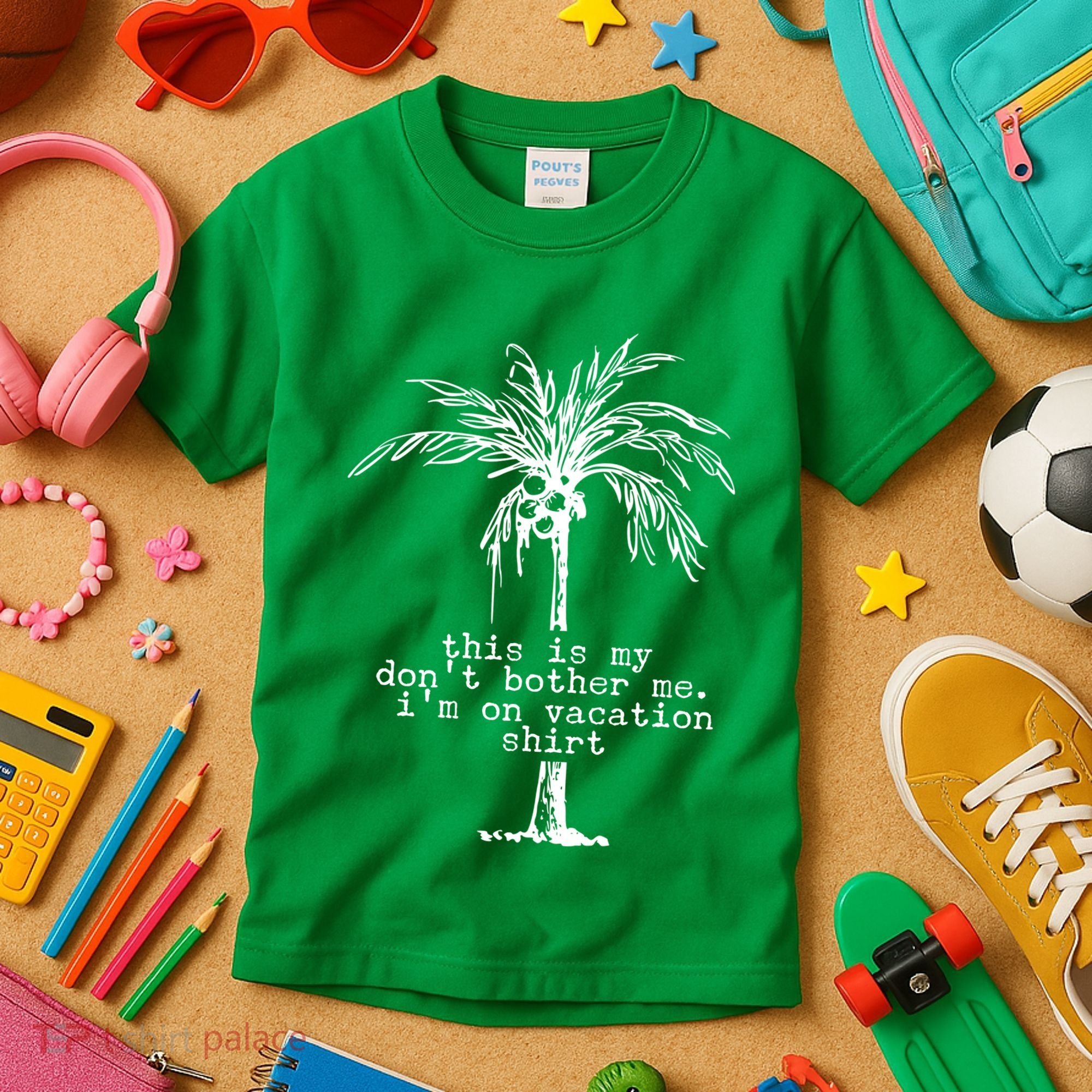 This Is My Don't Bother Me I'm On Vacation Kids T-Shirt