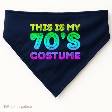 This Is My 70s Costume, 1970s Party USA-Made Doggie Bandana