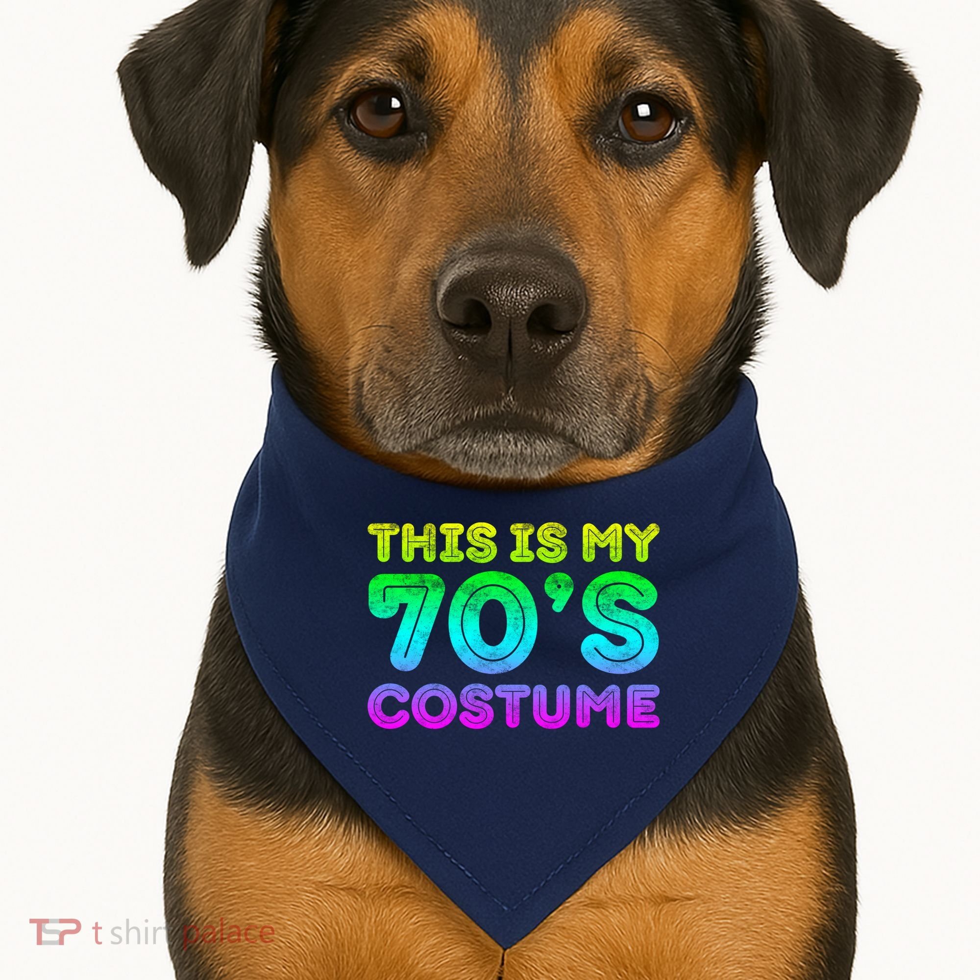 This Is My 70s Costume, 1970s Party USA-Made Doggie Bandana