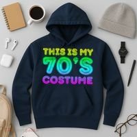 This Is My 70s Costume, 1970s Party Hoodie thumb 3