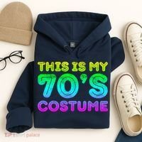 This Is My 70s Costume, 1970s Party Hoodie thumb 4