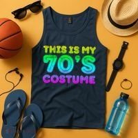 This Is My 70s Costume, 1970s Party Tank Top thumb 4