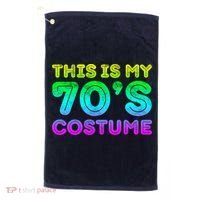 This Is My 70s Costume, 1970s Party Golf Towel thumb 0