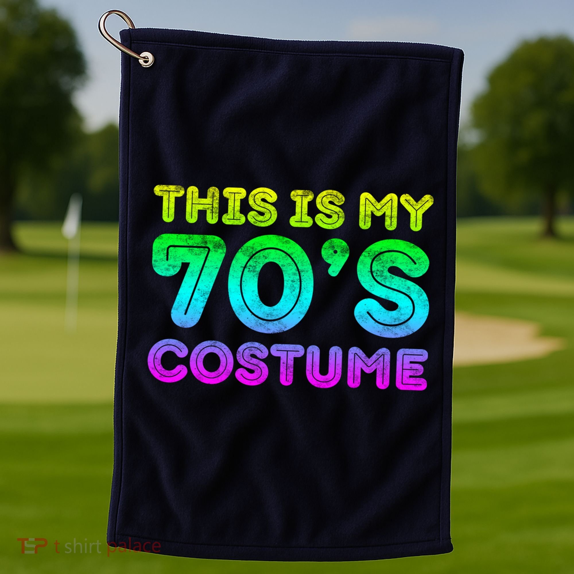 This Is My 70s Costume, 1970s Party Golf Towel