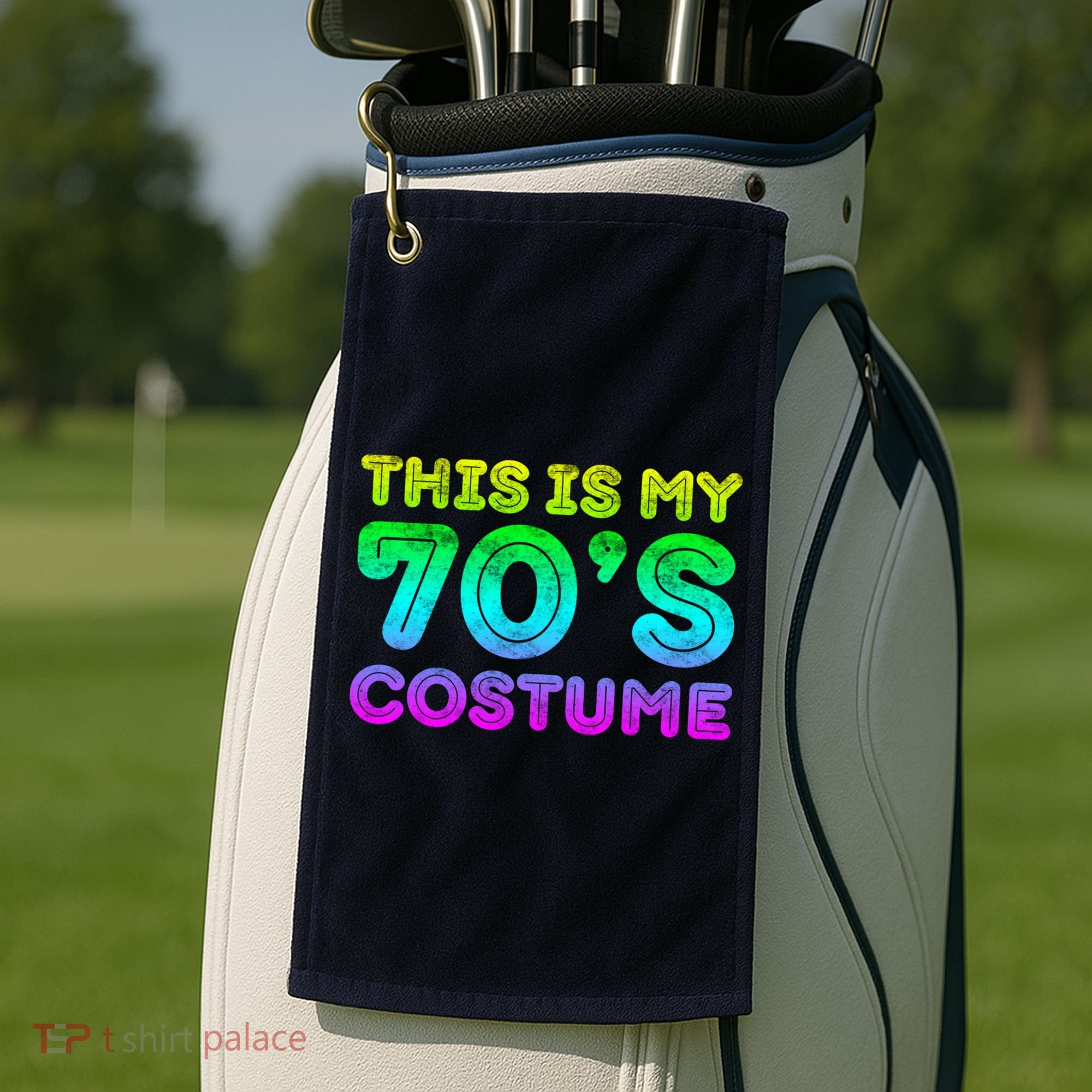 This Is My 70s Costume, 1970s Party Golf Towel
