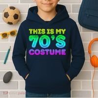 This Is My 70s Costume, 1970s Party Kids Hoodie thumb 2