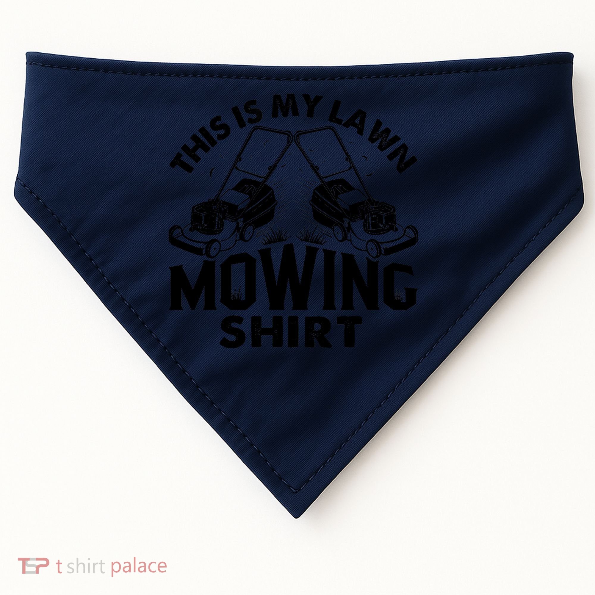 This Is My Lawn Mowing Funny Mower Gift USA-Made Doggie Bandana
